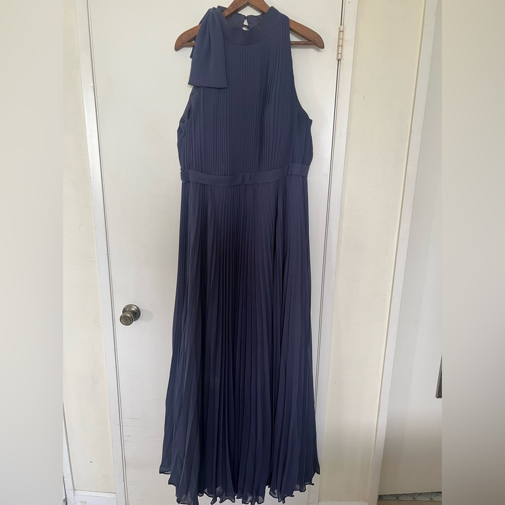 Azazie One Shoulder Navy Dress